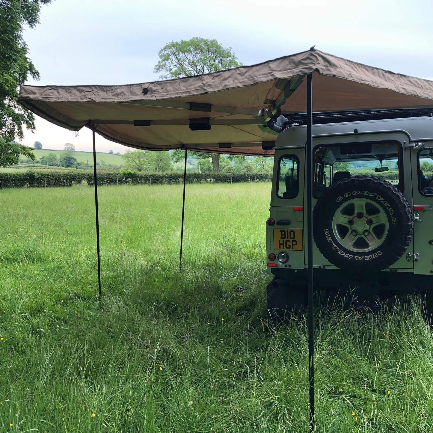 Direct4x4 Side Awnings 270-Degree LHS Overland Expedition Fold-out Vehicle Camping Side Awning