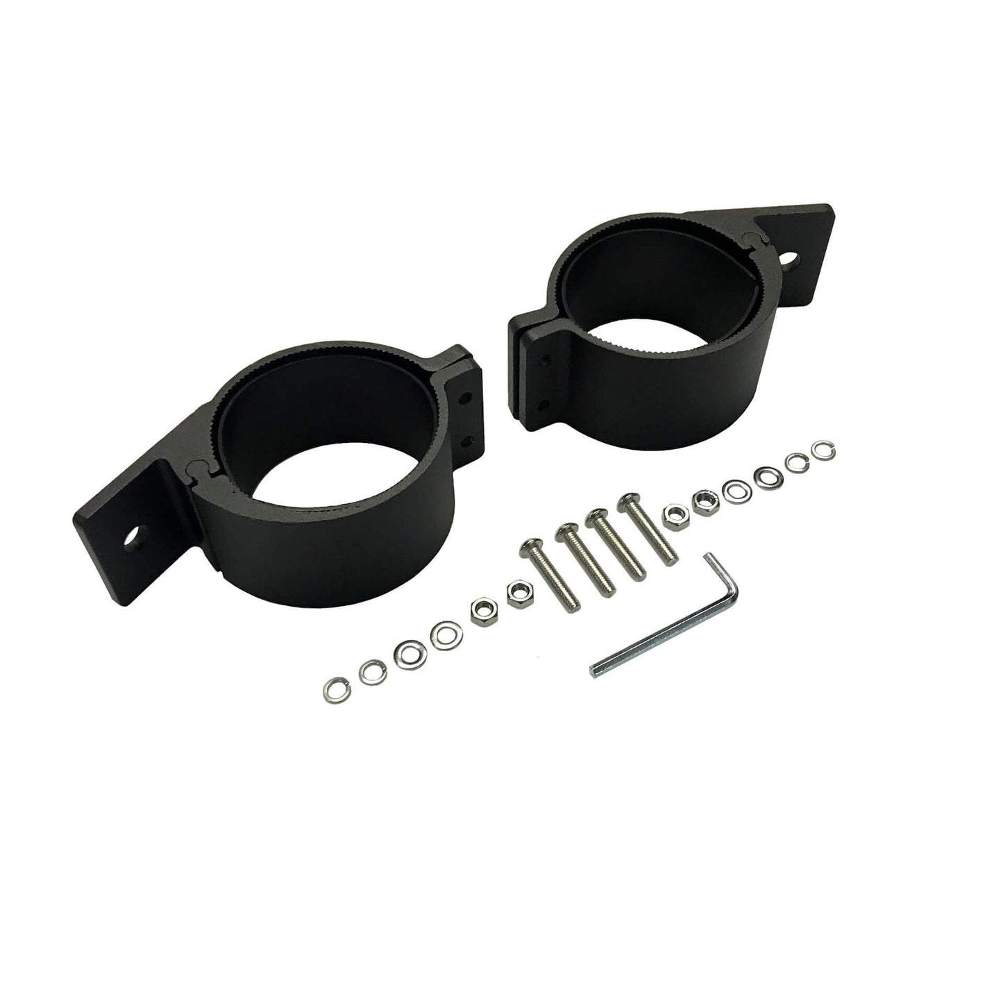Direct4x4 Spotlights Black 3 Inch Aluminium Spotlight Bracket Clamp