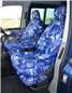 Turtle Covers Seats Tailored Seat Covers Fits VW Volkswagen Transporter T5 Shuttle 2010-2015 Seat Covers Right Hand Drive 8 Seater Blue Camo