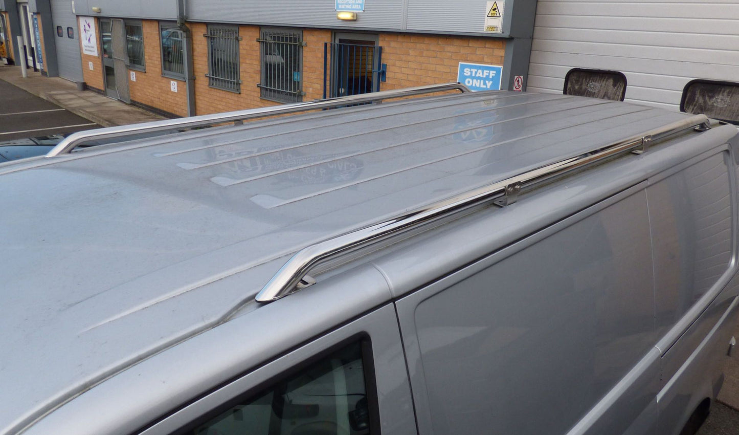Direct4x4 Roof Bars & Rails Stainless Steel OE Style Roof Rails for the Volkswagen Transporter T6 LWB