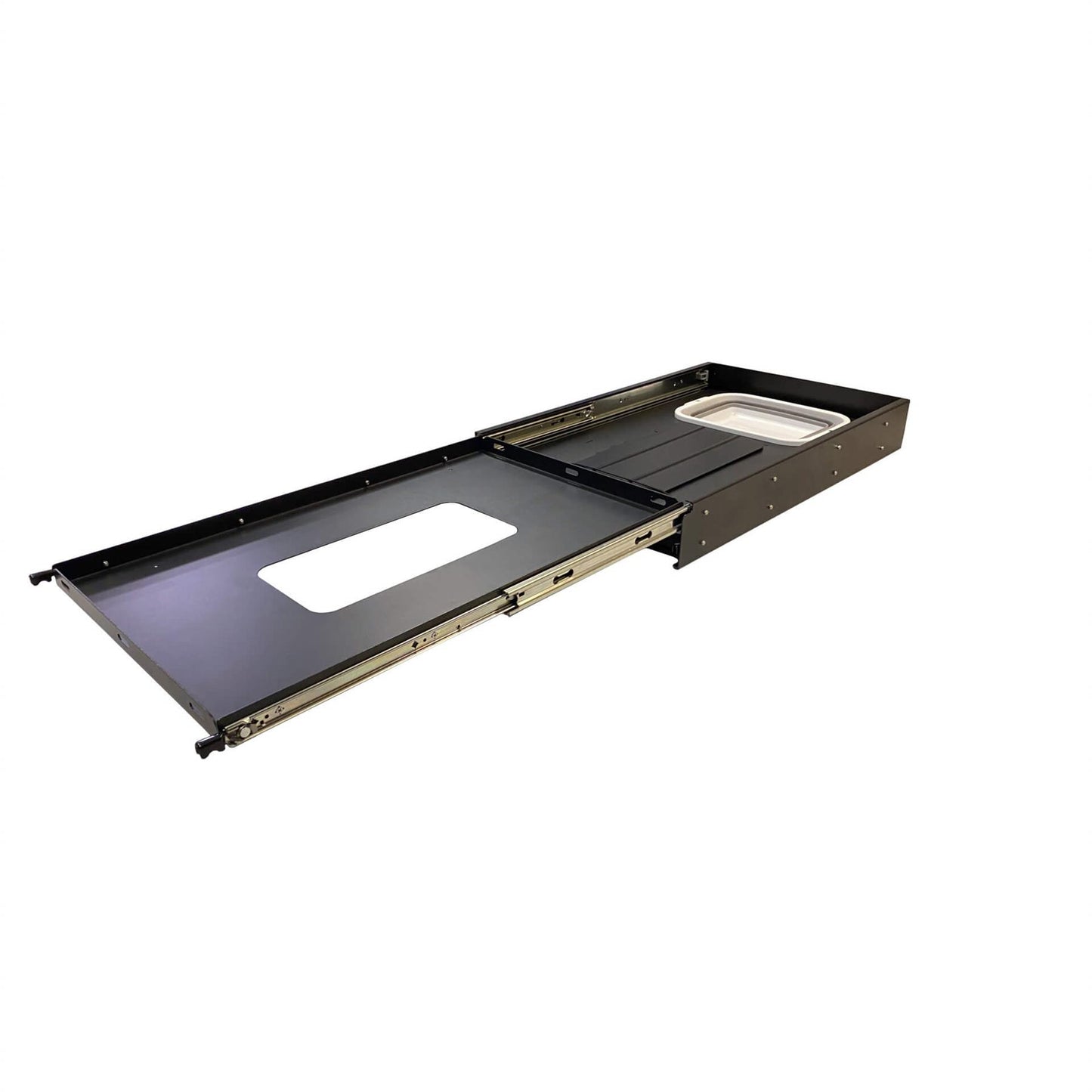 Direct4x4 Drawer Storage Systems Extendable Heavy-Duty Vehicle Camping Utility Slide Tray with Integrated Sink