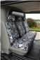 Turtle Covers Seats Tailored Seat Covers Fits Nissan Primastar Crew Cab 2002-2006 Rear Seat Covers Right Hand Drive Standard Grey Camo