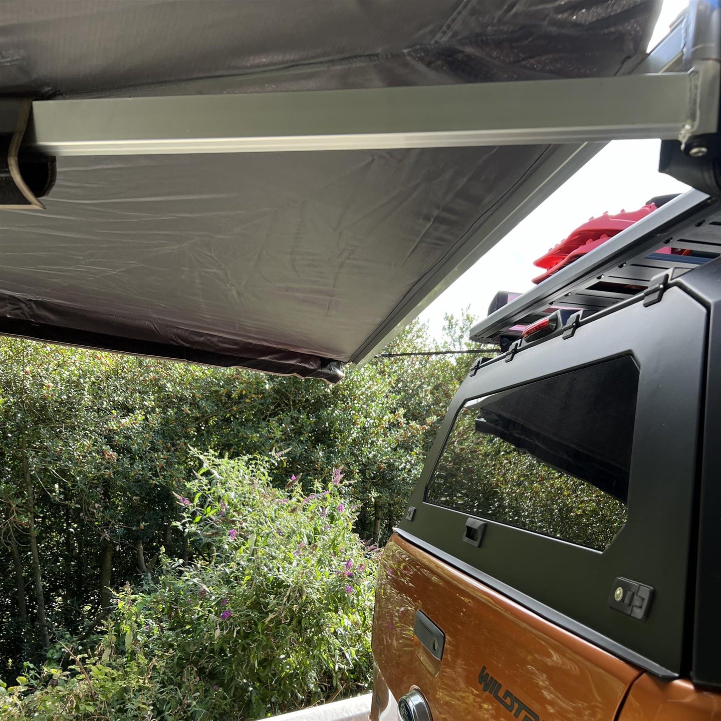 Direct4x4 Side Awnings 270-Degree RHS Hawkwing Style Expedition Fold-out Vehicle Camping Side Awning