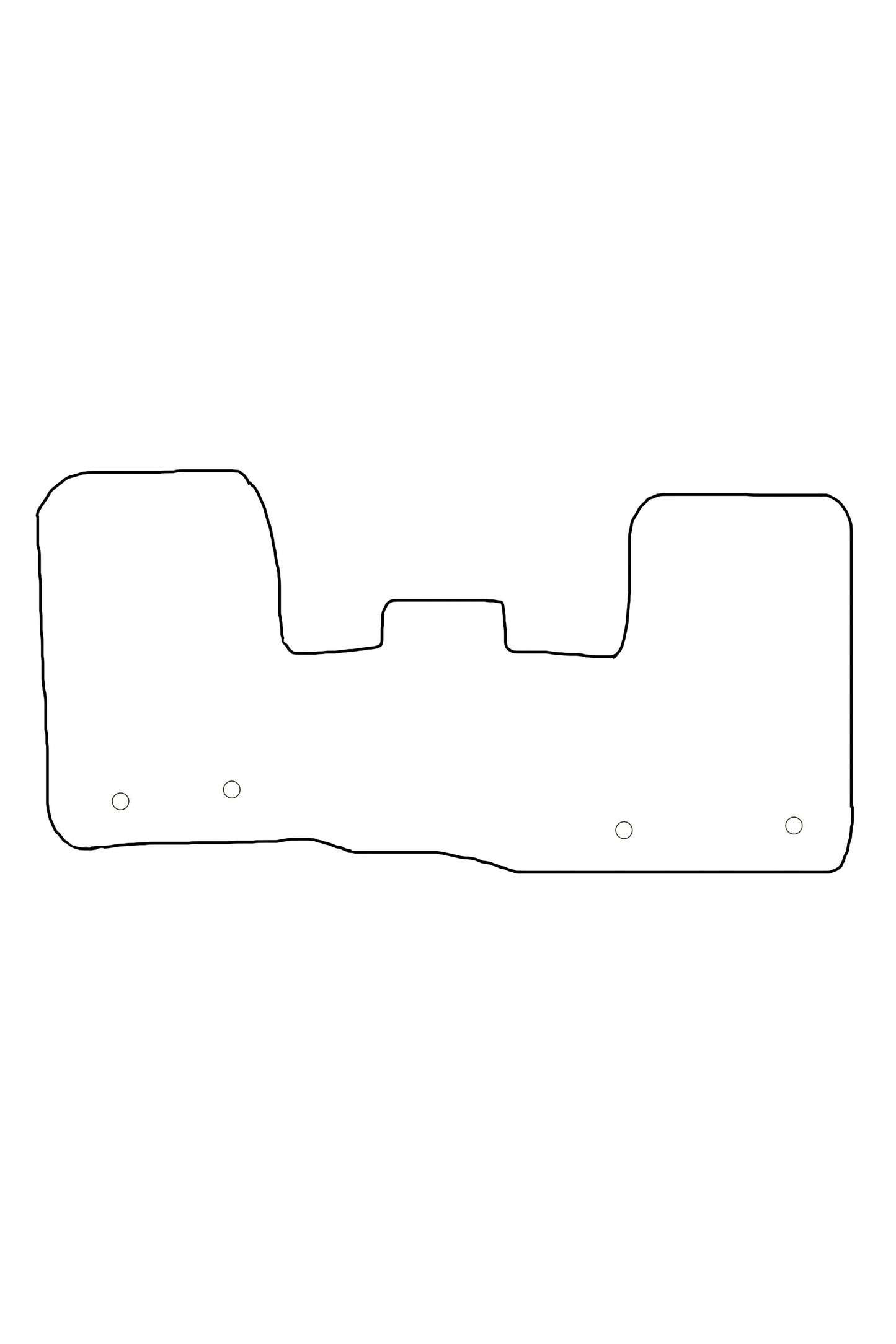 Turtle Covers Mats Tailored Rubber Mats Fits Ford Custom 2013-2023 Tailored Front Rubber Mats