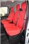 Turtle Covers Seats Tailored Seat Covers Fits Ford Transit Van 2014+ Tailored Front Seat Covers Right Hand Drive Driver's Seat & Double Passenger WITH Worktray Red