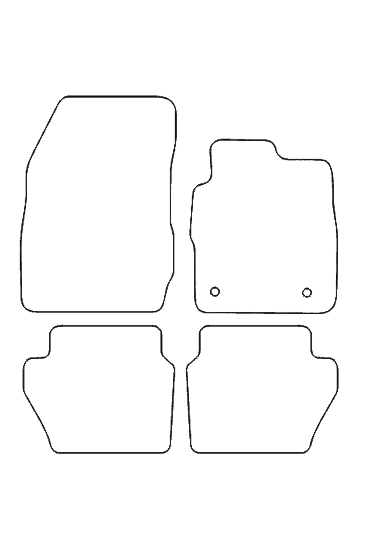 Turtle Covers Mats Tailored Rubber Mats Fits Ford Fiesta 2008-2018 Tailored Rubber Mats