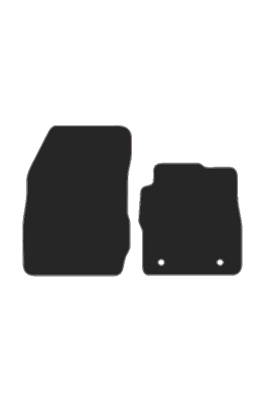 Turtle Covers Mats Tailored Rubber Mats Fits Ford Fiesta Van 2008-2018 Tailored Front Rubber Mats