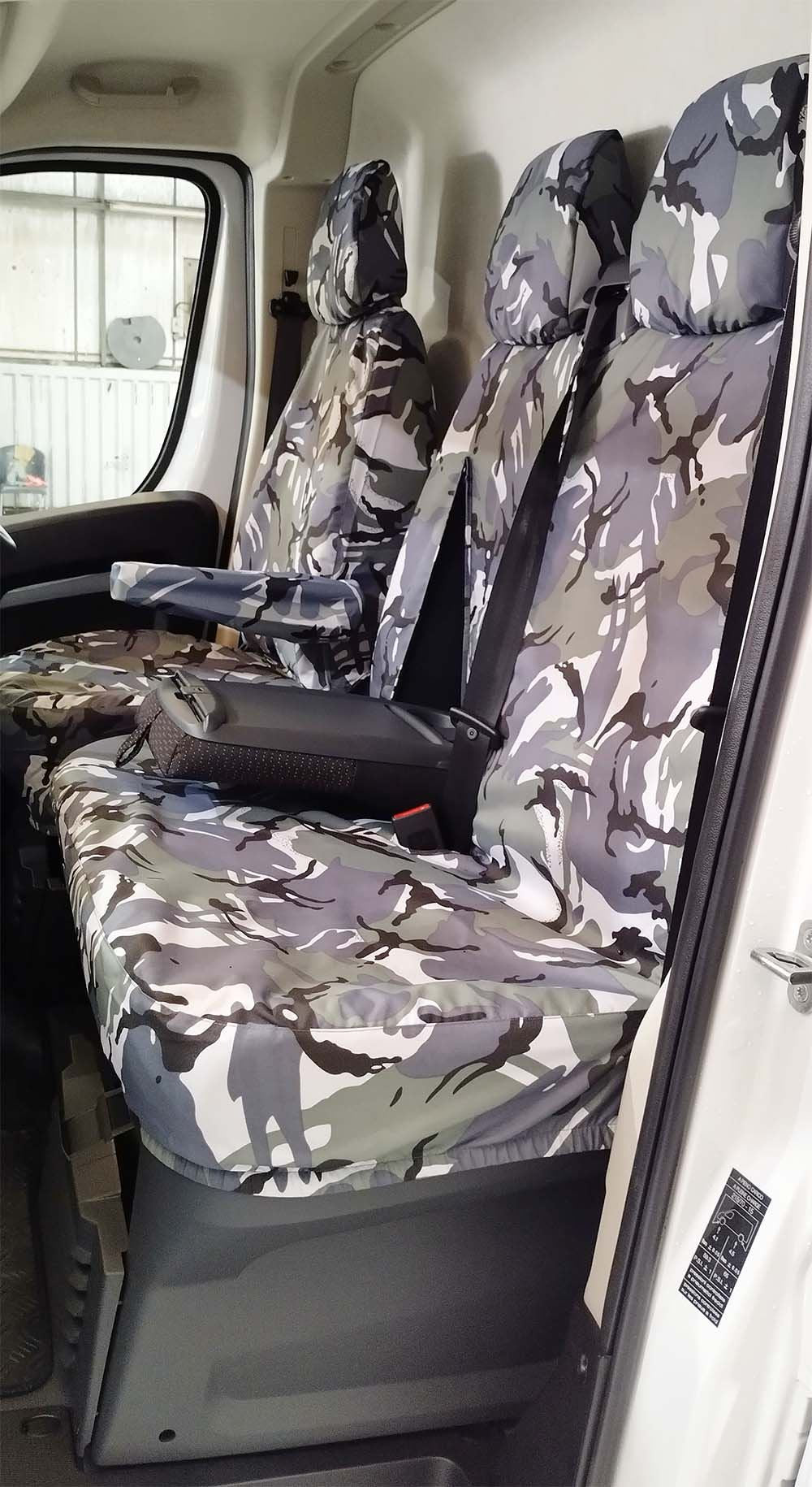 Turtle Covers Seats Tailored Seat Covers Fits Peugeot e-Boxer Van 2022+ Front Seat Covers
