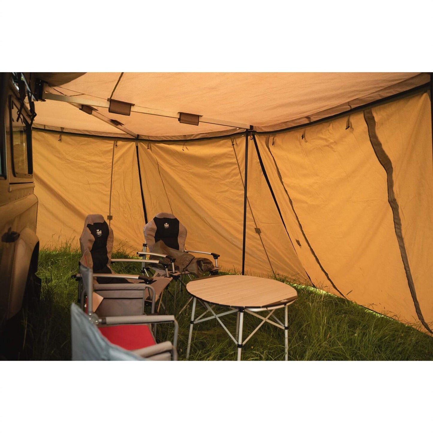 Direct4x4 Side Awnings 270-Degree LHS Overland Expedition Fold-out Vehicle Camping Side Awning