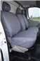 Turtle Covers Seats Tailored Seat Covers Fits Vauxhall Vivaro Combi 2001-2006 Seat Covers Right Hand Drive Front 3 Seats (Driver's NO Armrest) Grey