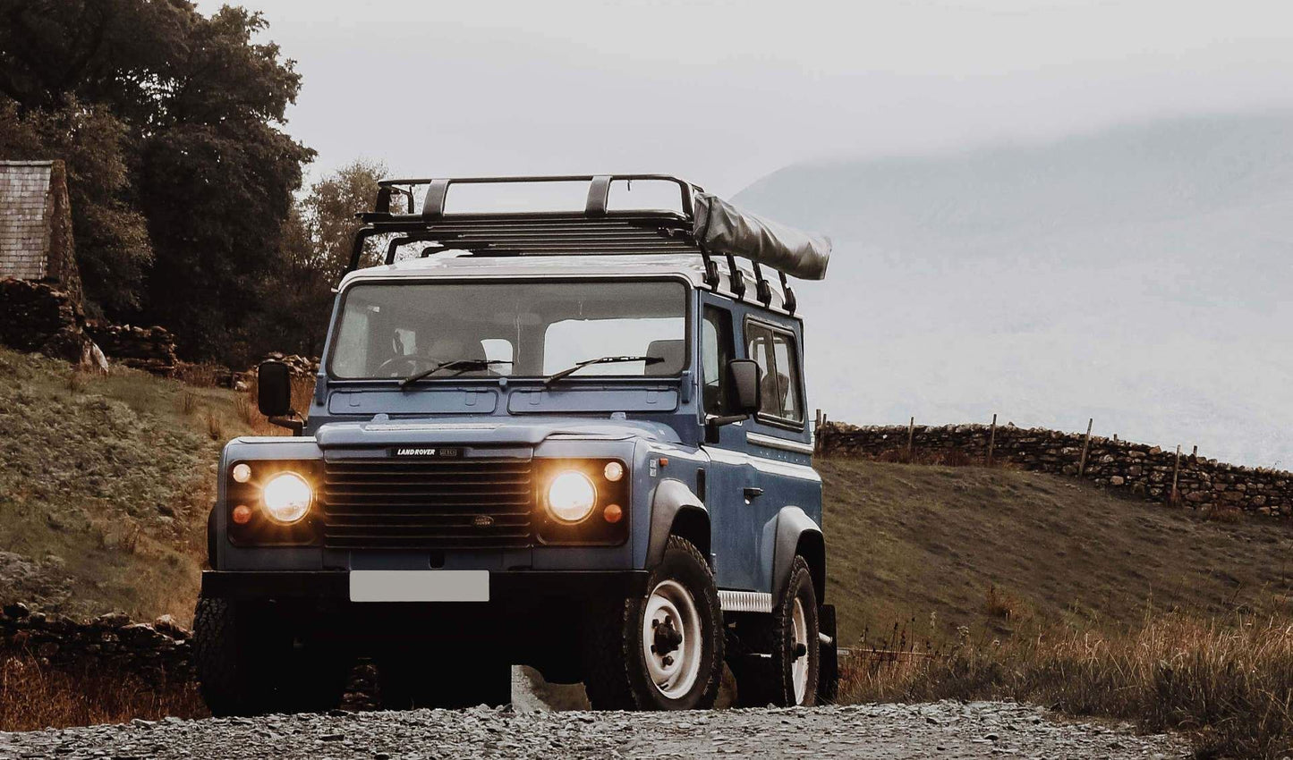 Direct4x4 Roof Racks Expedition Steel Front Basket Roof Rack for Land Rover Defender 90 1983-2016