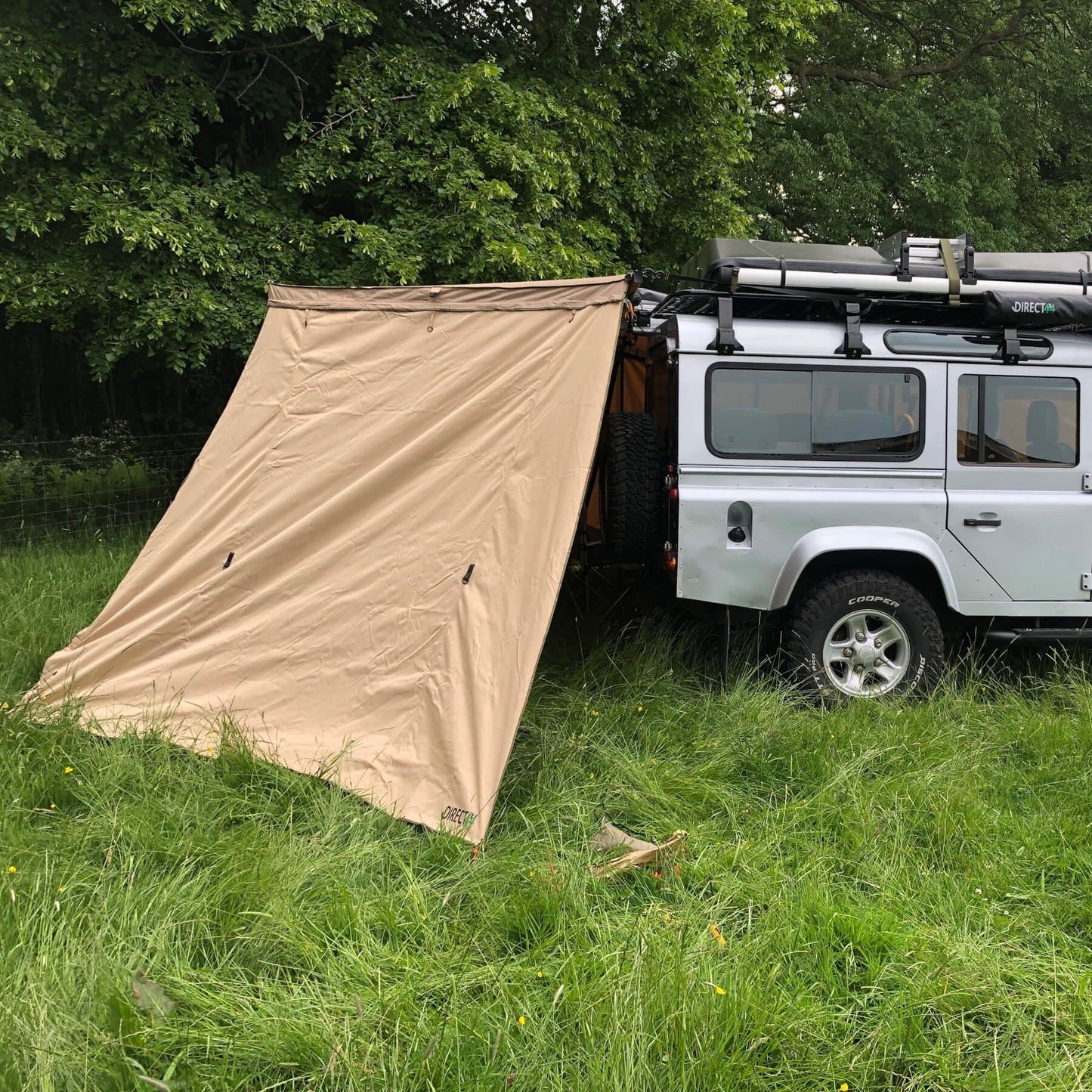 Direct4x4 Side Awnings 270-Degree LHS Overland Expedition Fold-out Vehicle Camping Side Awning