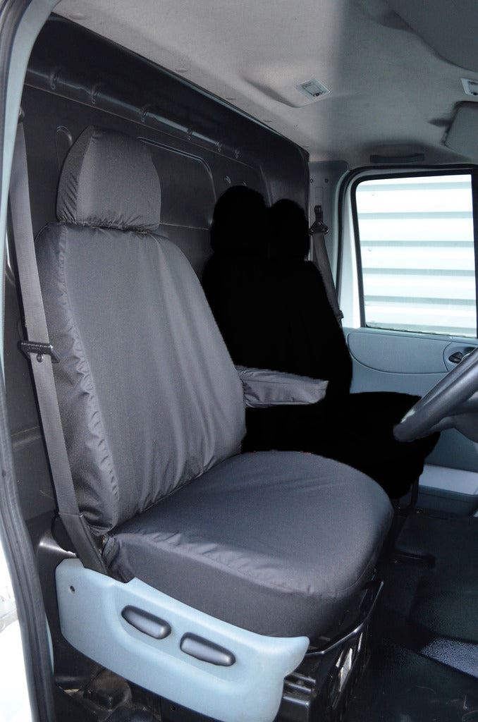 Turtle Covers Seats Tailored Seat Covers Fits Ford Transit Van 2000-2013 Driver's Seat Tailored Seat Cover Right Hand Drive Standard Black