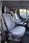 Turtle Covers Seats Tailored Seat Covers Fits Ford Transit Custom 2013-2023 Tailored Front Seat Covers Right Hand Drive Driver's & Single Passenger Grey