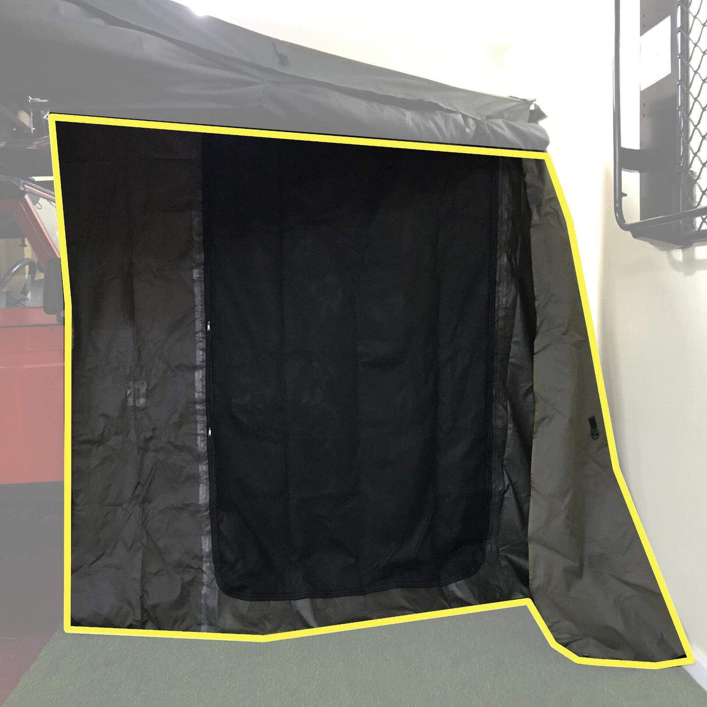 Direct4x4 Side Awning Addons & Accessories Side & End Wall Addons for Direct4x4 Expedition Fold-out Vehicle Side Awnings 180-Degree Foldout Forest Green End Wall