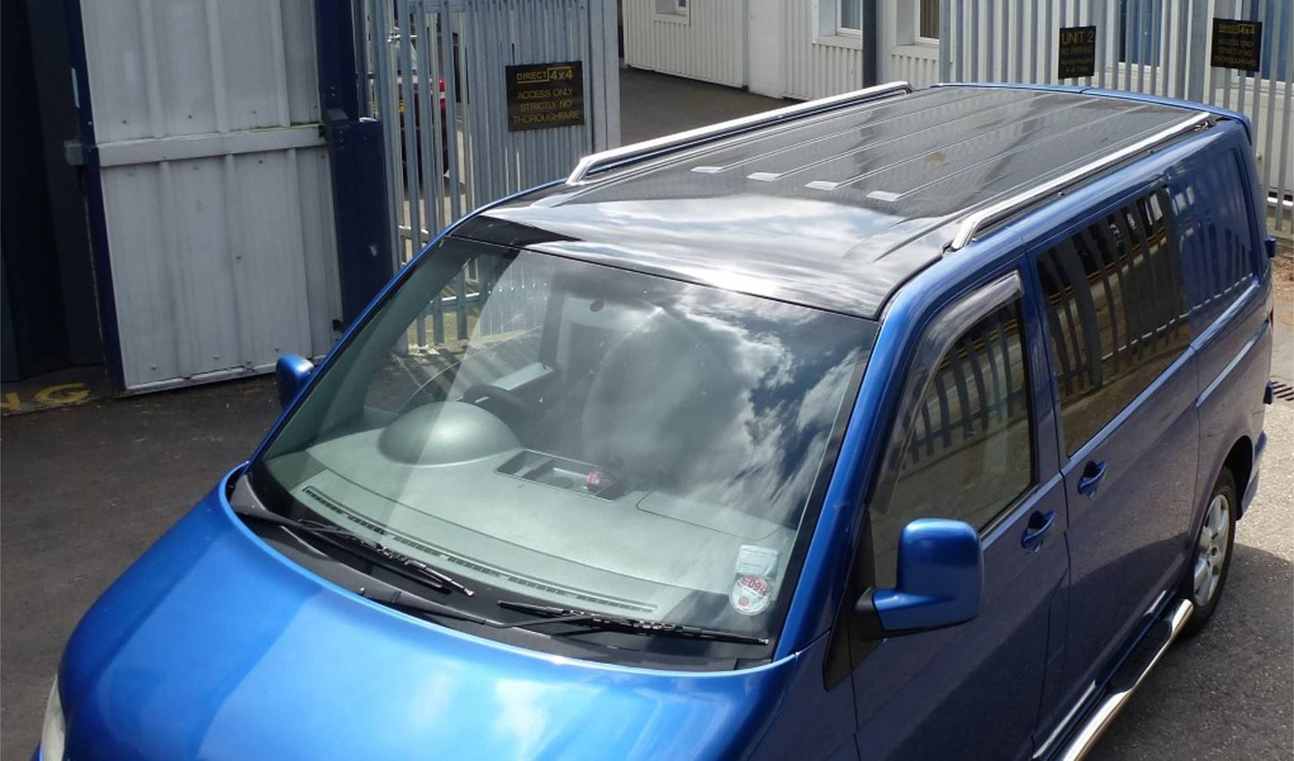 Direct4x4 Roof Bars & Rails Stainless Steel OE Style Roof Rails for the Volkswagen Transporter T5 LWB