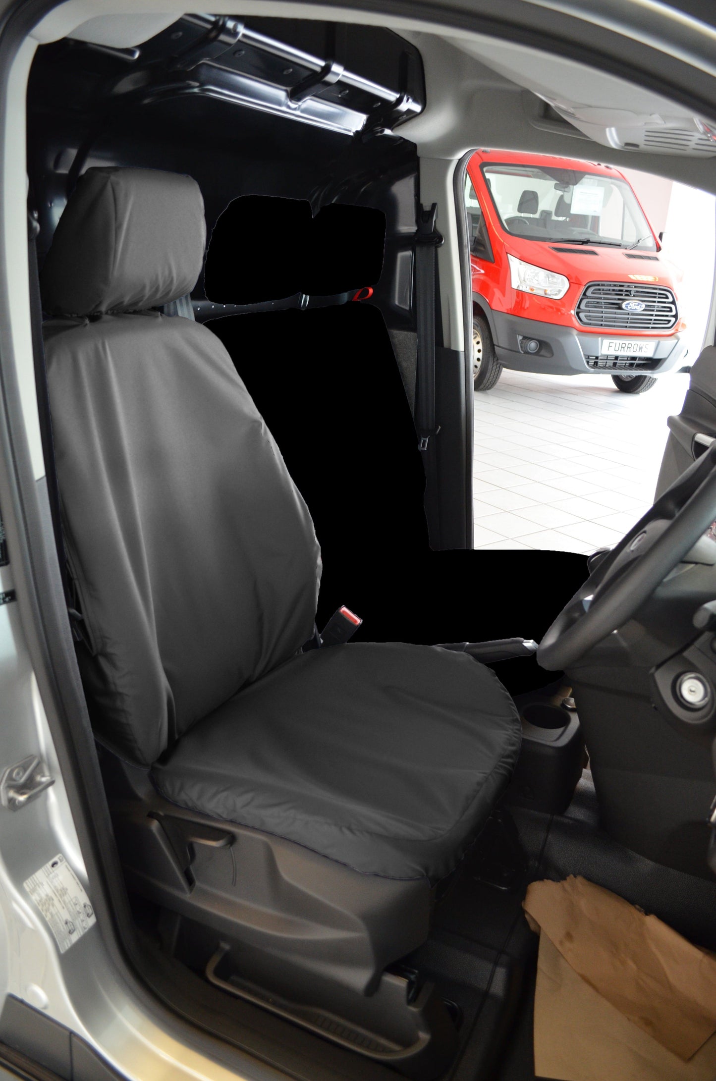Turtle Covers Seats Tailored Seat Covers Fits Ford Transit Connect 2014-2018 Tailored Driver Seat Cover Right Hand Drive Standard Black