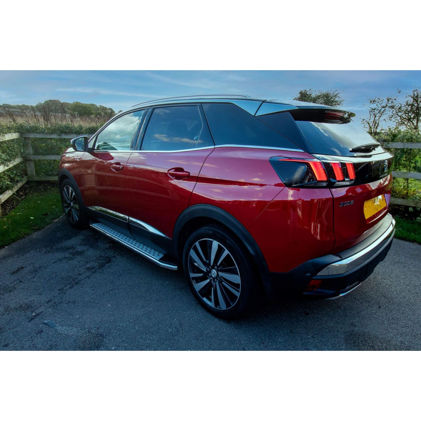 Direct4x4 Side Steps and Bars Freedom Side Steps Running Boards for Peugeot 3008 2016-2024