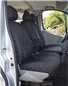 Turtle Covers Seats Tailored Seat Covers Fits Vauxhall Vivaro Combi 2006-2014 Seat Covers Right Hand Drive Front 3 Seats (Driver's With Armrest) Black