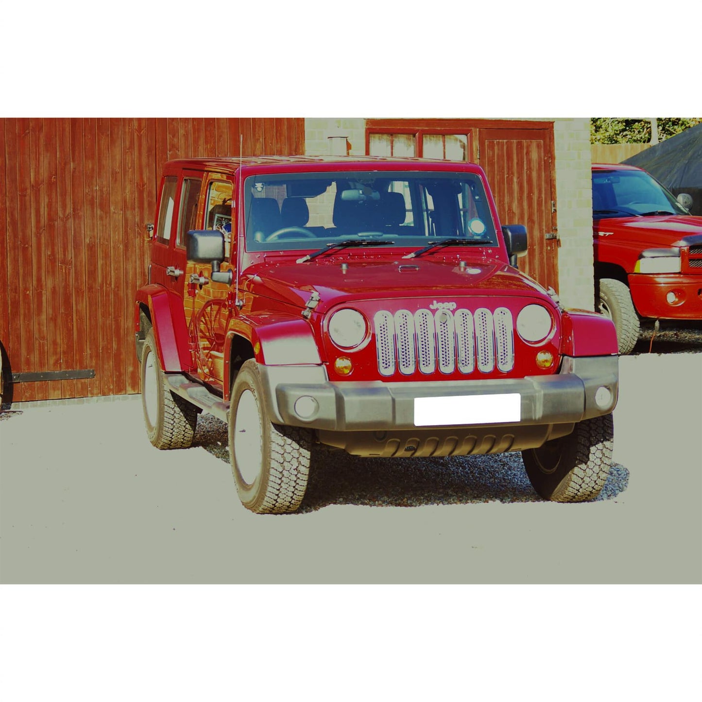 Direct4x4 Trim Accessories Chromed Front Grille Inserts Jeep Wrangler JK Unlimited 2007-2017