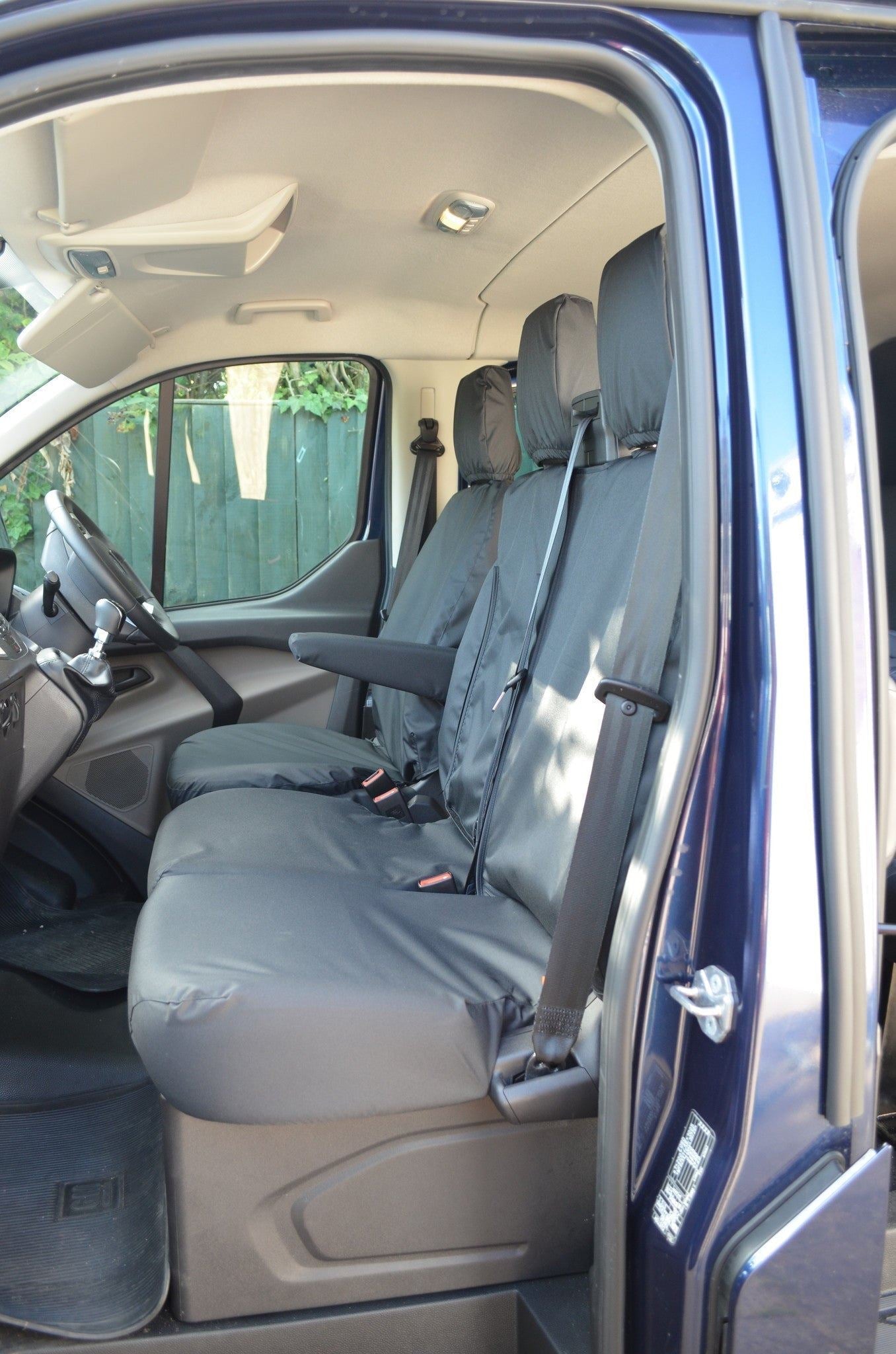 Turtle Covers Seats Tailored Seat Covers Fits Ford Transit Custom PHEV 2019-2023 Tailored Front Seat Covers