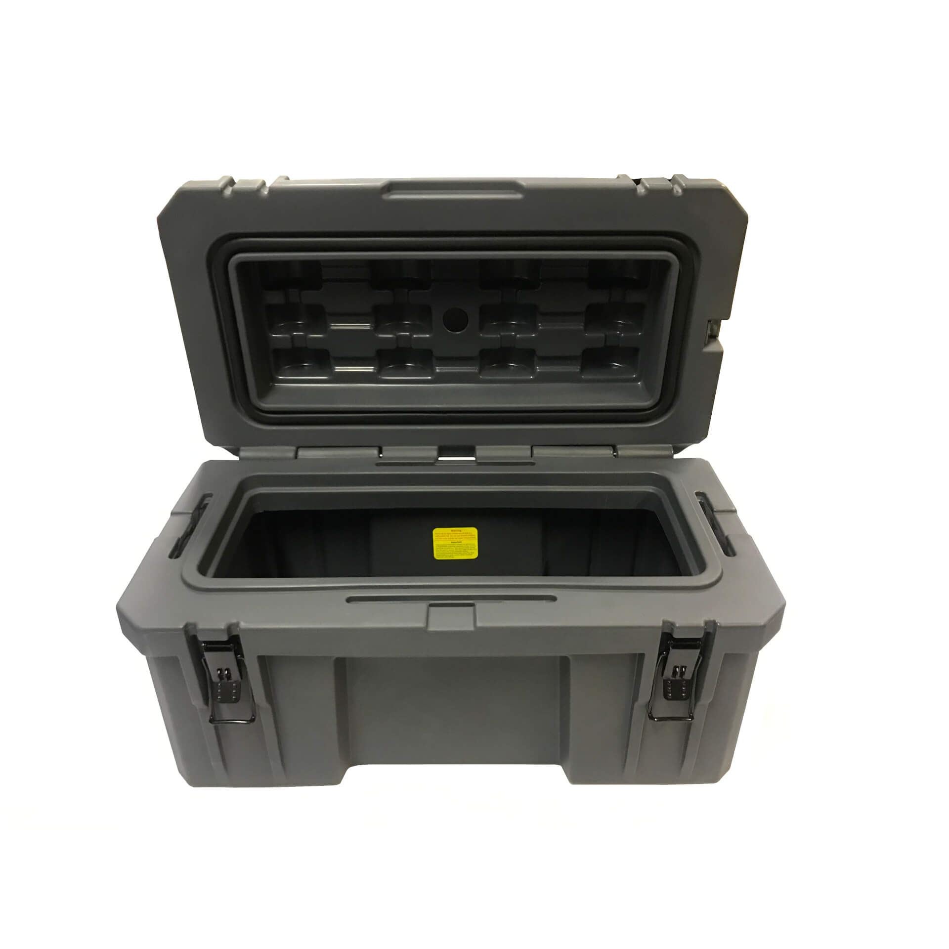 Direct4x4 Expedition Storage Boxes Double-Walled Expedition Overland Camping 52L Grey Plastic Tool Storage Box