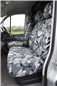 Turtle Covers Seats Tailored Seat Covers Fits VW Volkswagen Crafter 2017+ Van Seat Covers Right Hand Drive Front 3 (Non Folding) Grey Camo