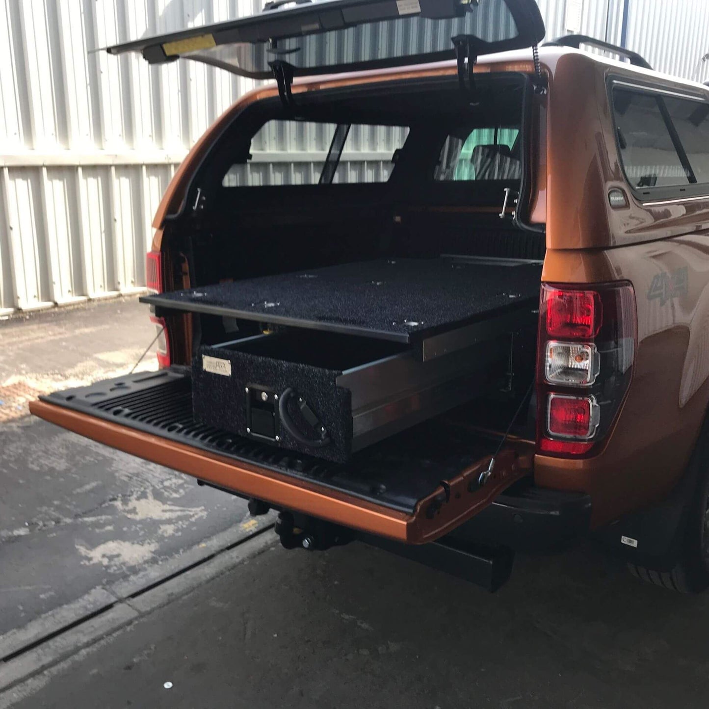 Direct4x4 Drawer Storage Systems Full Width Slide Carpet Topped Twin Drawer System