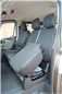 Turtle Covers Seats Tailored Seat Covers Fits Nissan Primastar Crew Cab 2022+ Tailored Rear Seat Covers Right Hand Drive Front 3 (With Storage) Black