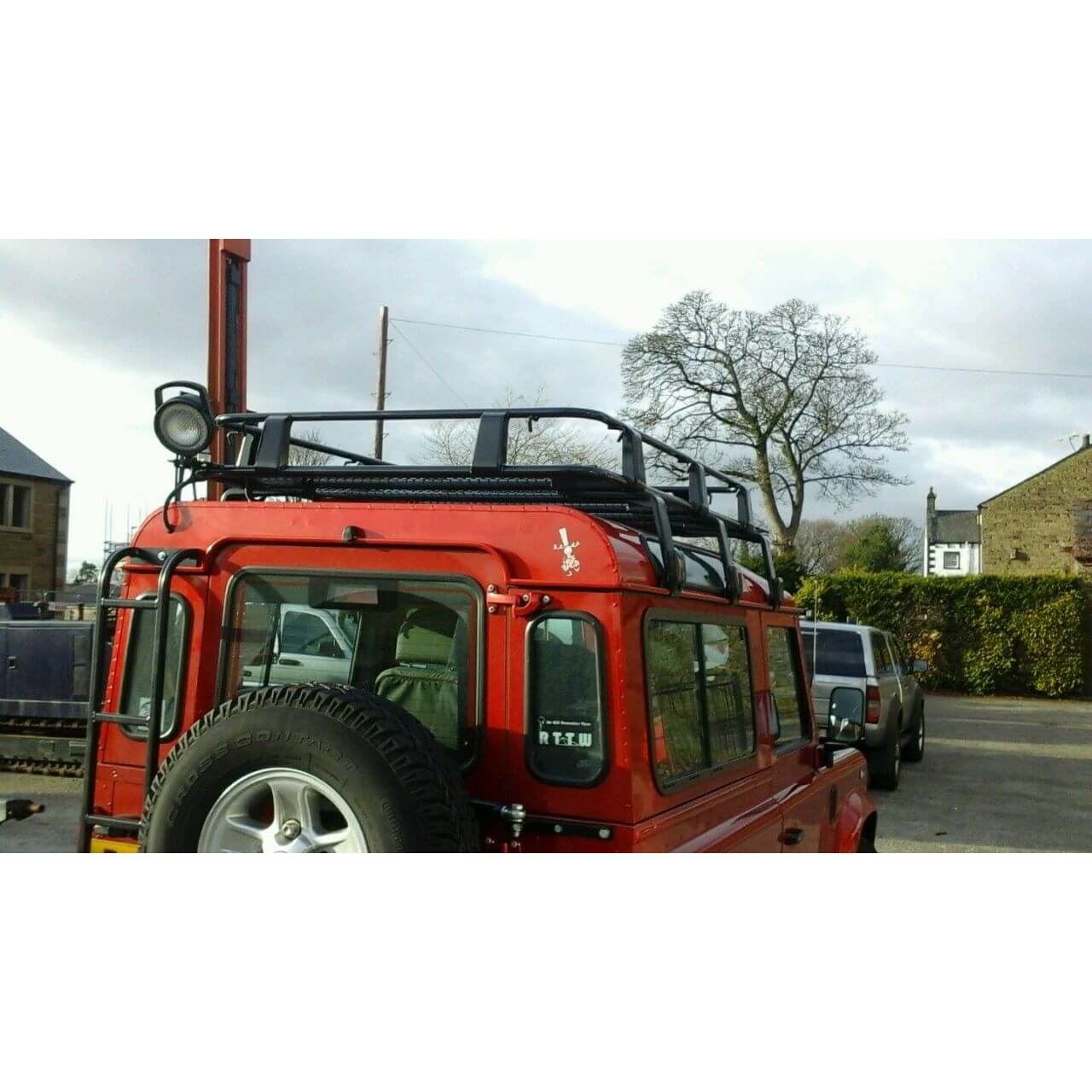 Direct4x4 Roof Racks Expedition Steel Full Basket Roof Rack for Land Rover Defender 90 1983-2016
