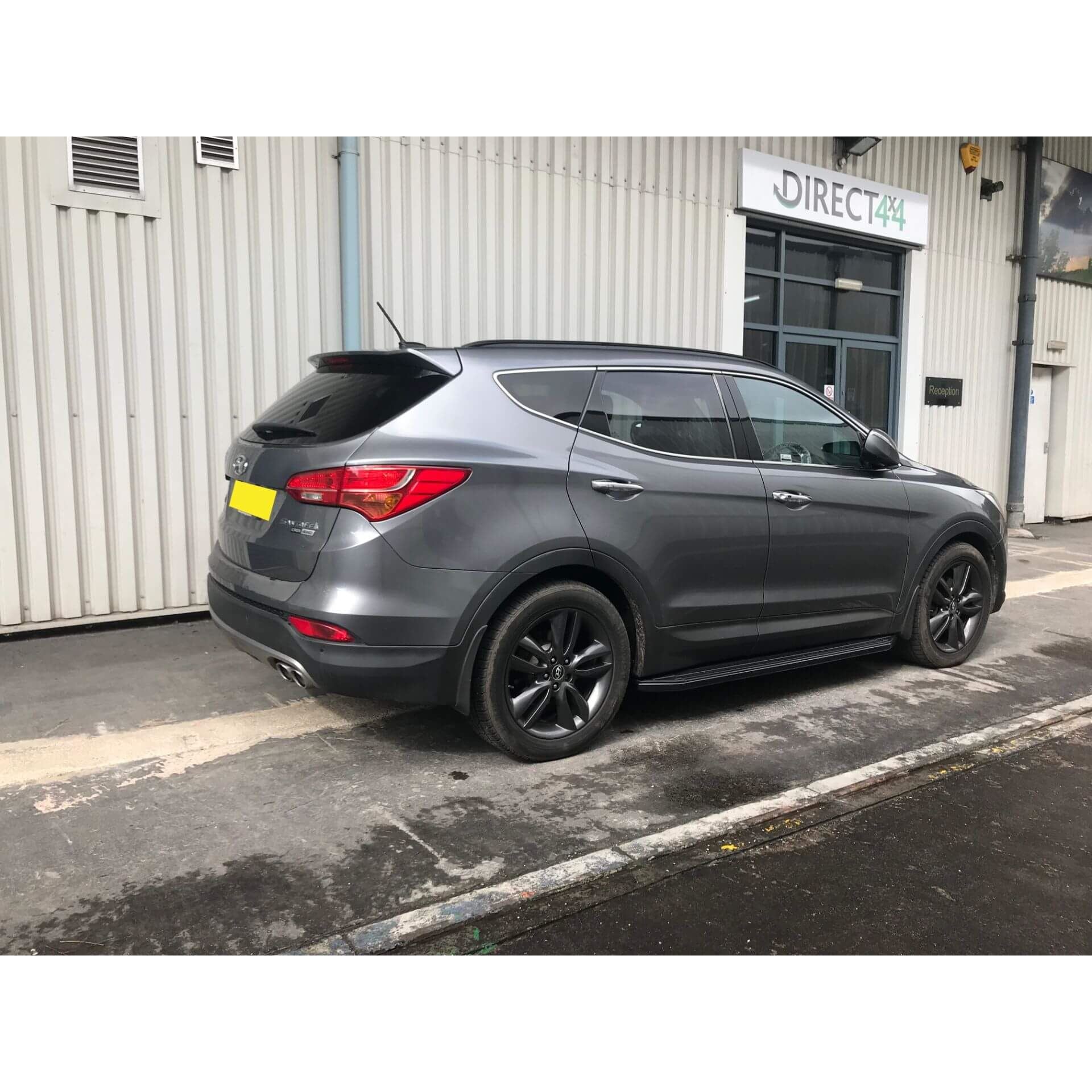 Direct4x4 Side Steps and Bars Black Raptor Side Steps Running Boards for Hyundai Santa Fe 2010-2012