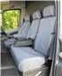 Turtle Covers Seats Tailored Seat Covers Fits VW Volkswagen Crafter 2006-2009 Van Tailored & Waterproof Seat Covers Right Hand Drive Front Grey
