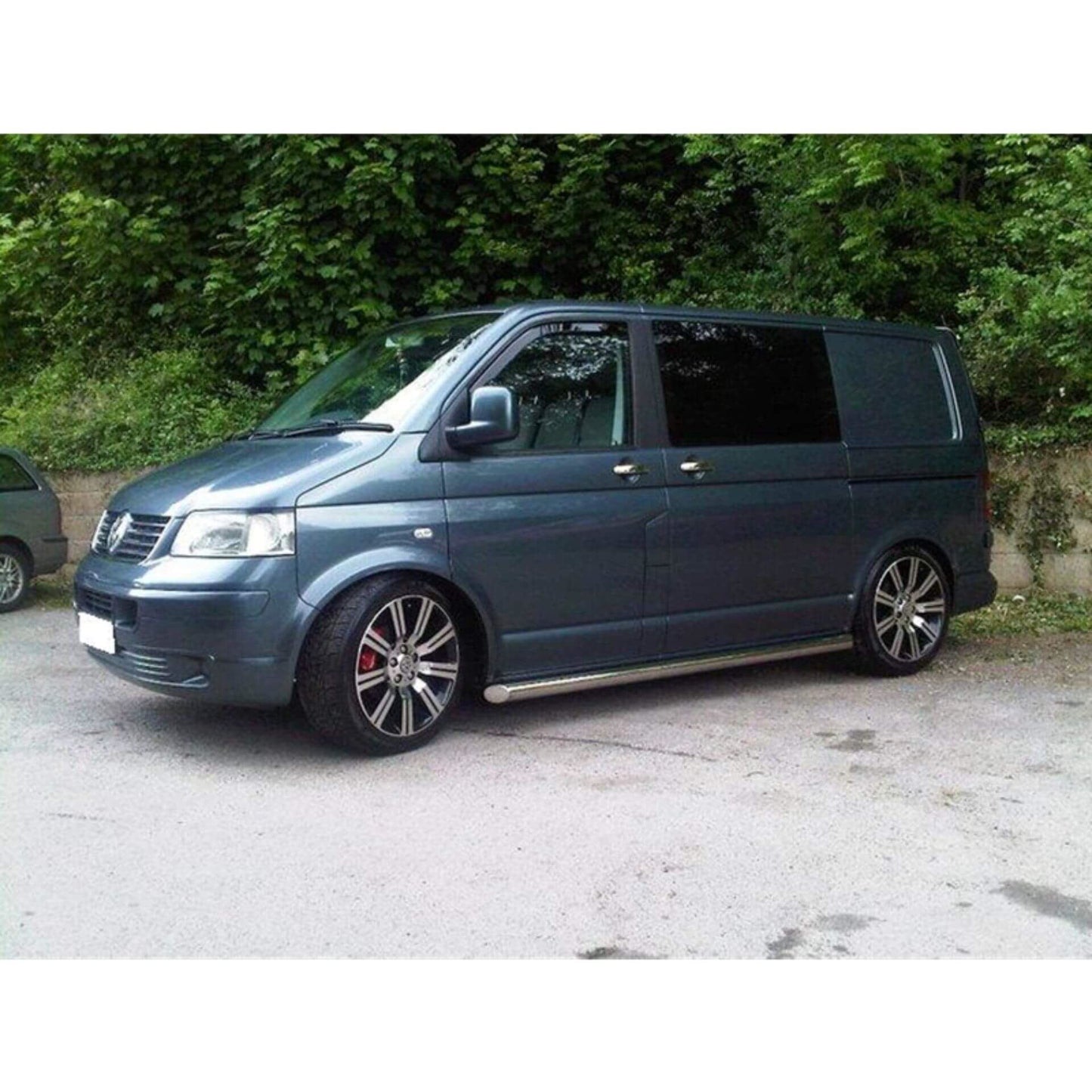 Direct4x4 Side Steps and Bars Stainless Steel Side Bars for Volkswagen Transporter T5 SWB