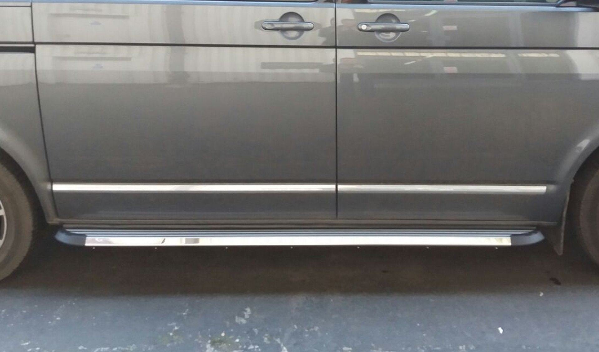 Direct4x4 Side Steps and Bars Stingray Side Steps Running Boards for Volkswagen Transporter T6 SWB