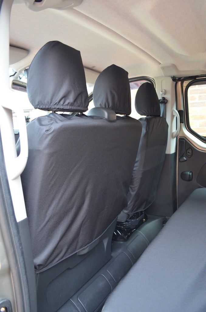 Turtle Covers Seats Tailored Seat Covers Fits Nissan Primastar Crew Cab 2022+ Tailored Rear Seat Covers