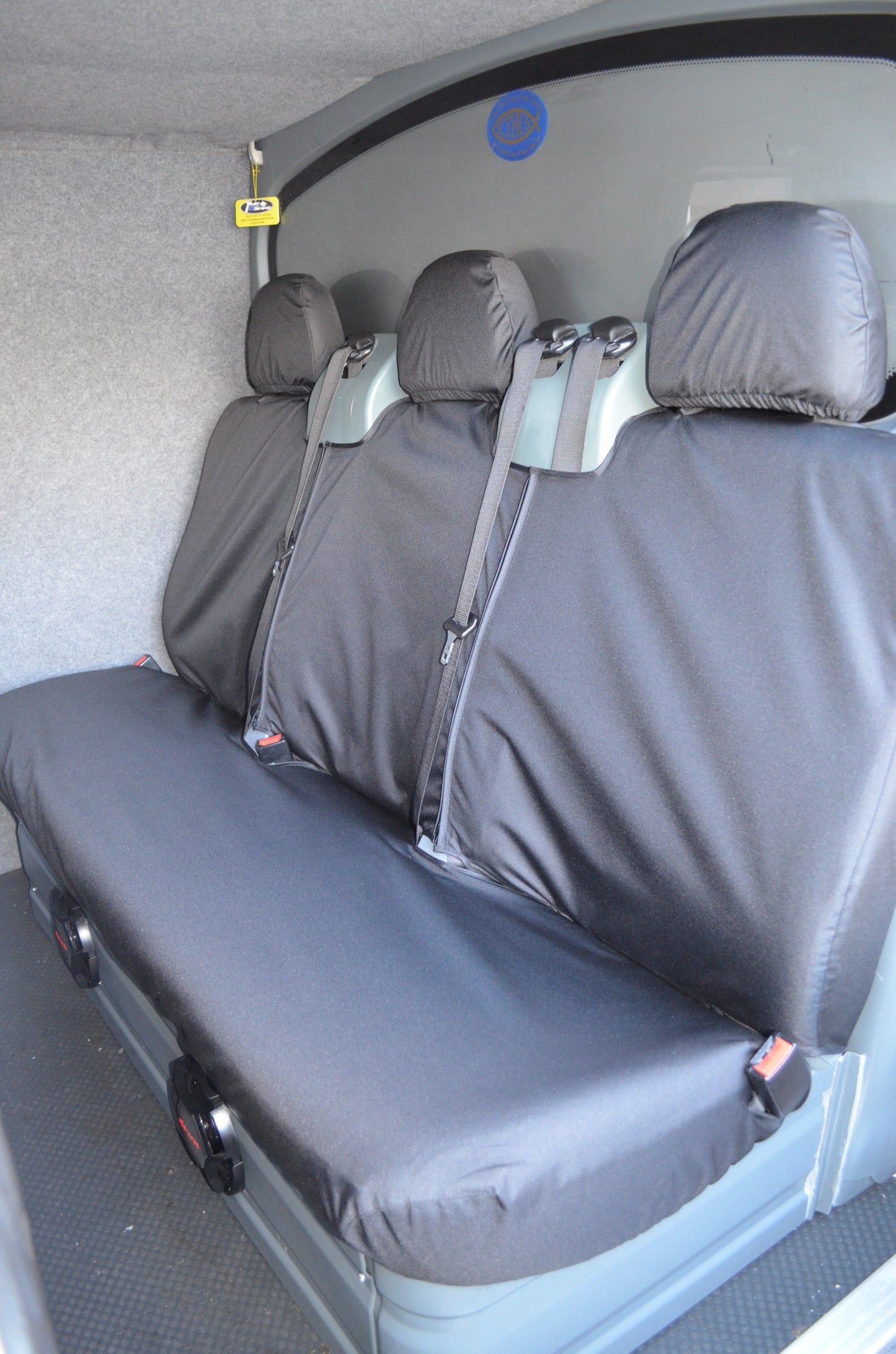Turtle Covers Seats Tailored Seat Covers Fits Ford Transit Van 2000-2013 Rear Triple Panel Van Seat Covers