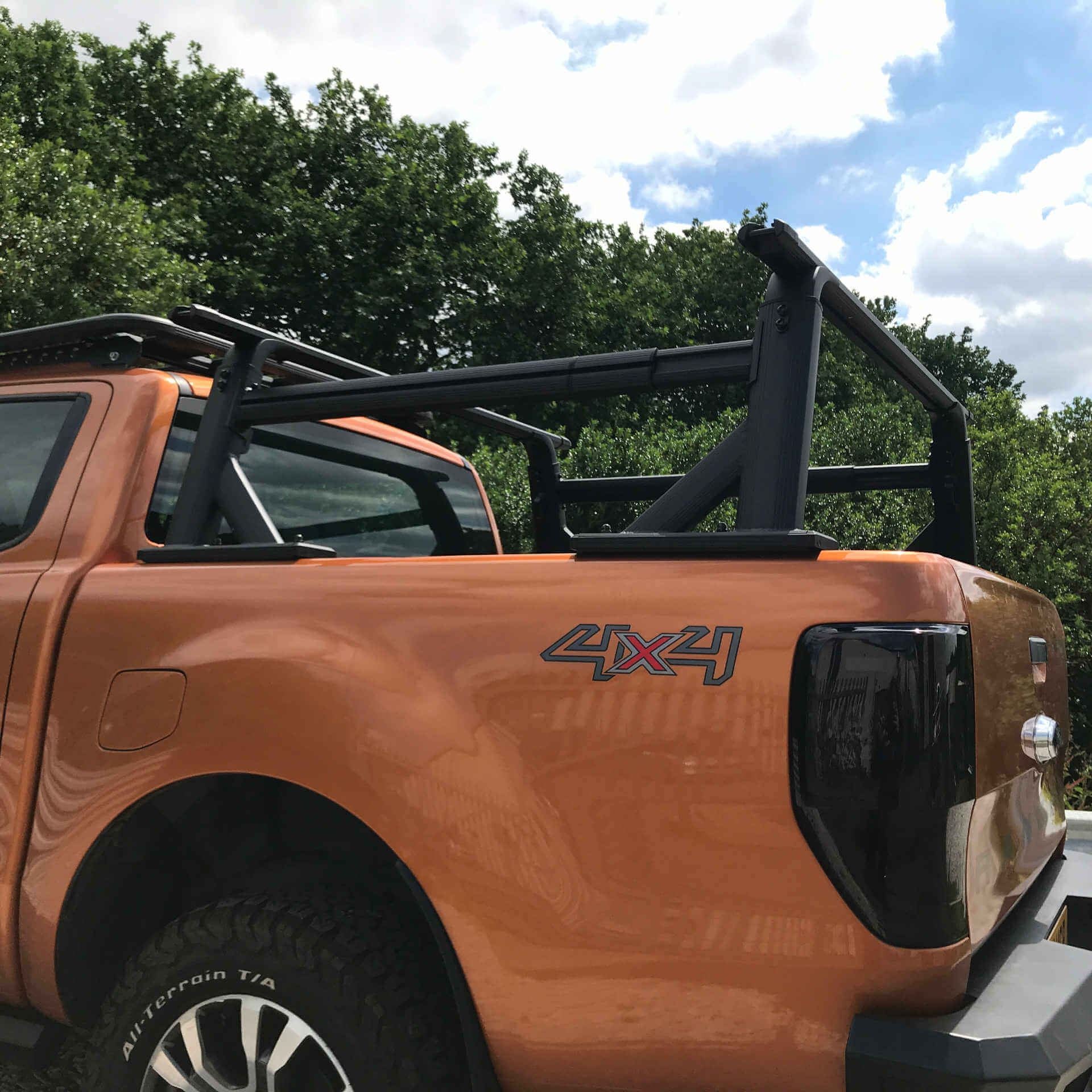 Direct4x4 Pickup Truck Roll Sports Bars Adaptable Adjustable Cargo Rack fits with or without a Roll & Lock