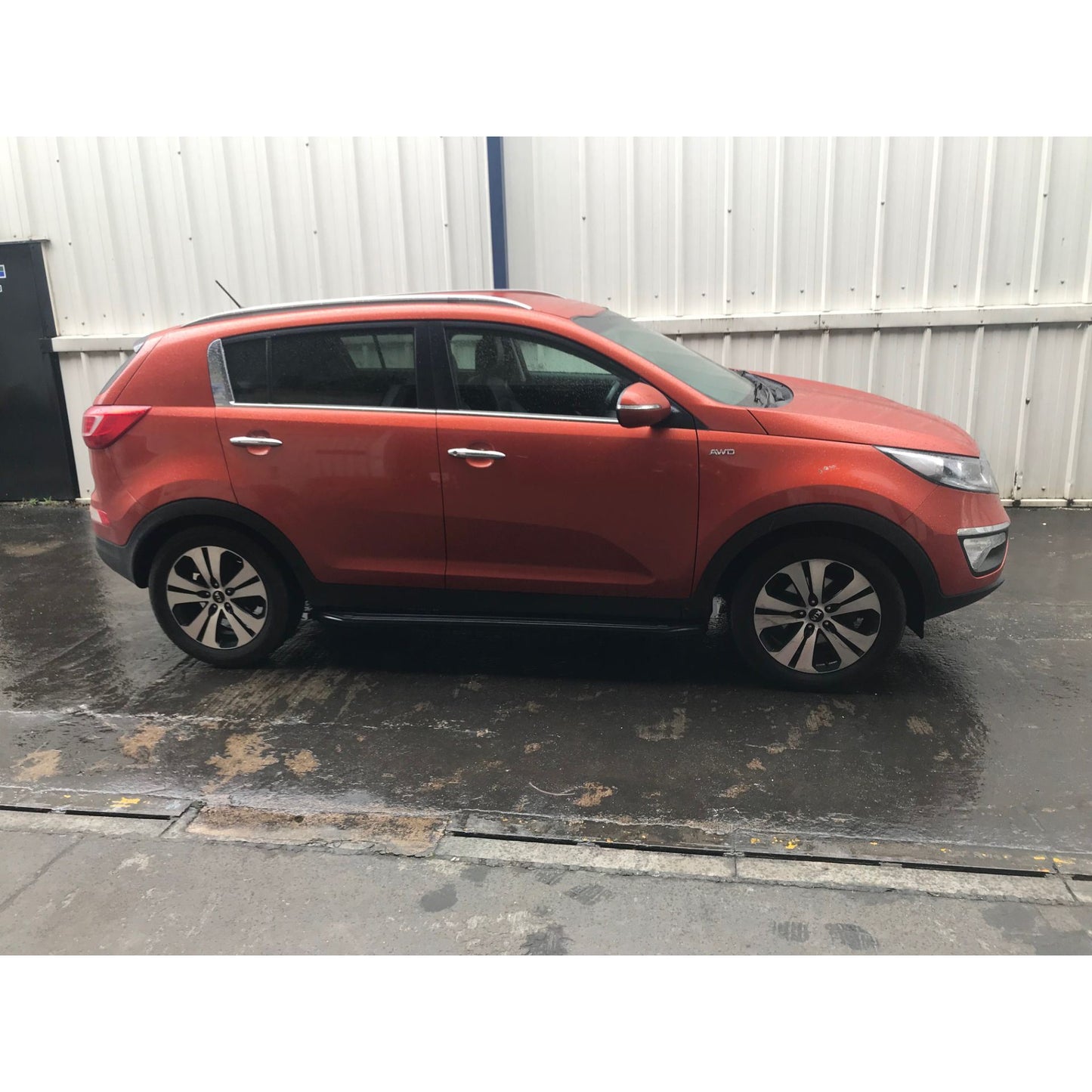 Direct4x4 Side Steps and Bars Black Raptor Side Steps Running Boards for Kia Sportage 2010-2015