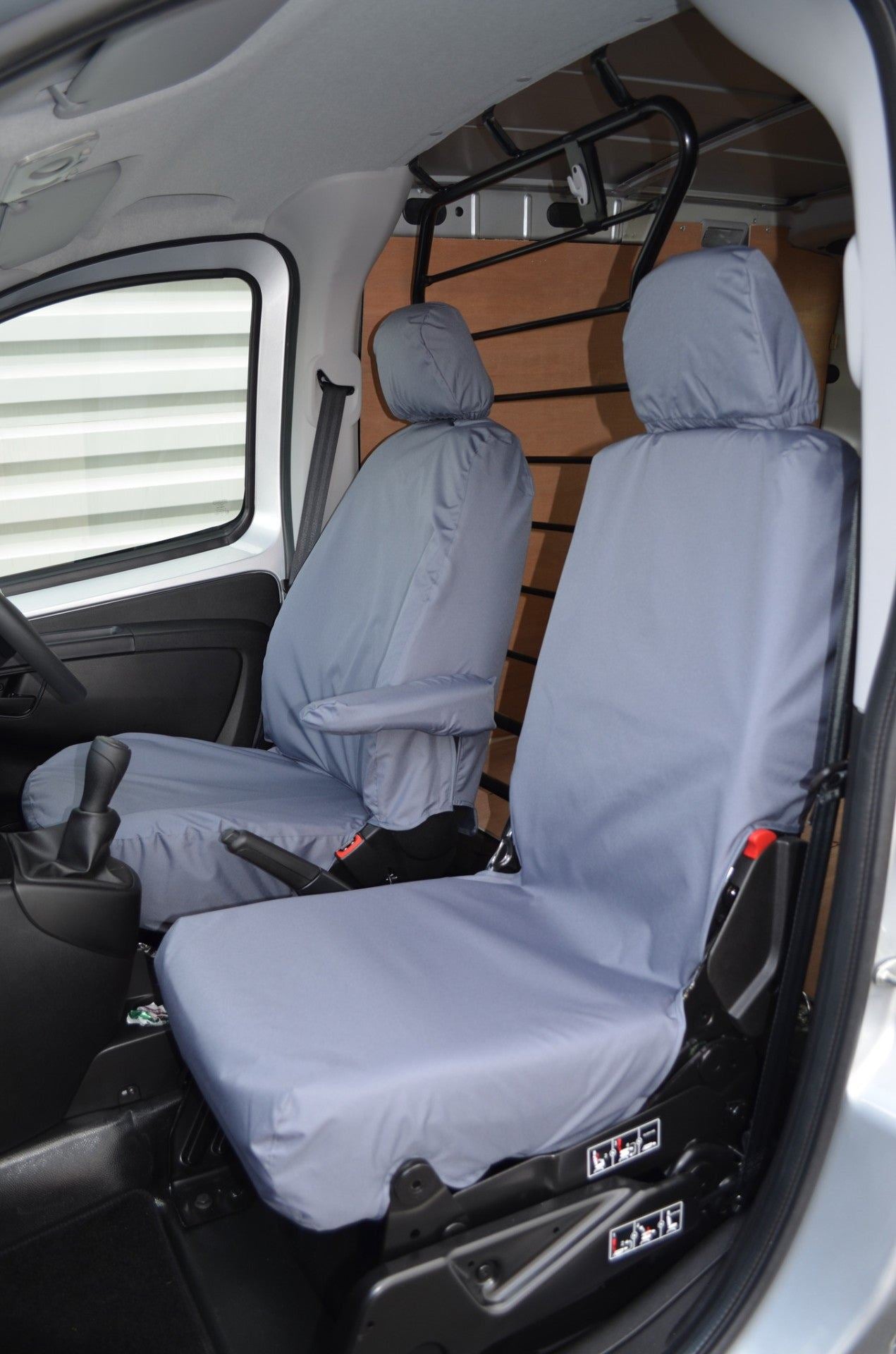 Turtle Covers Seats Tailored Seat Covers Fits Peugeot Bipper Van 2008+ Front Pair Seat Covers