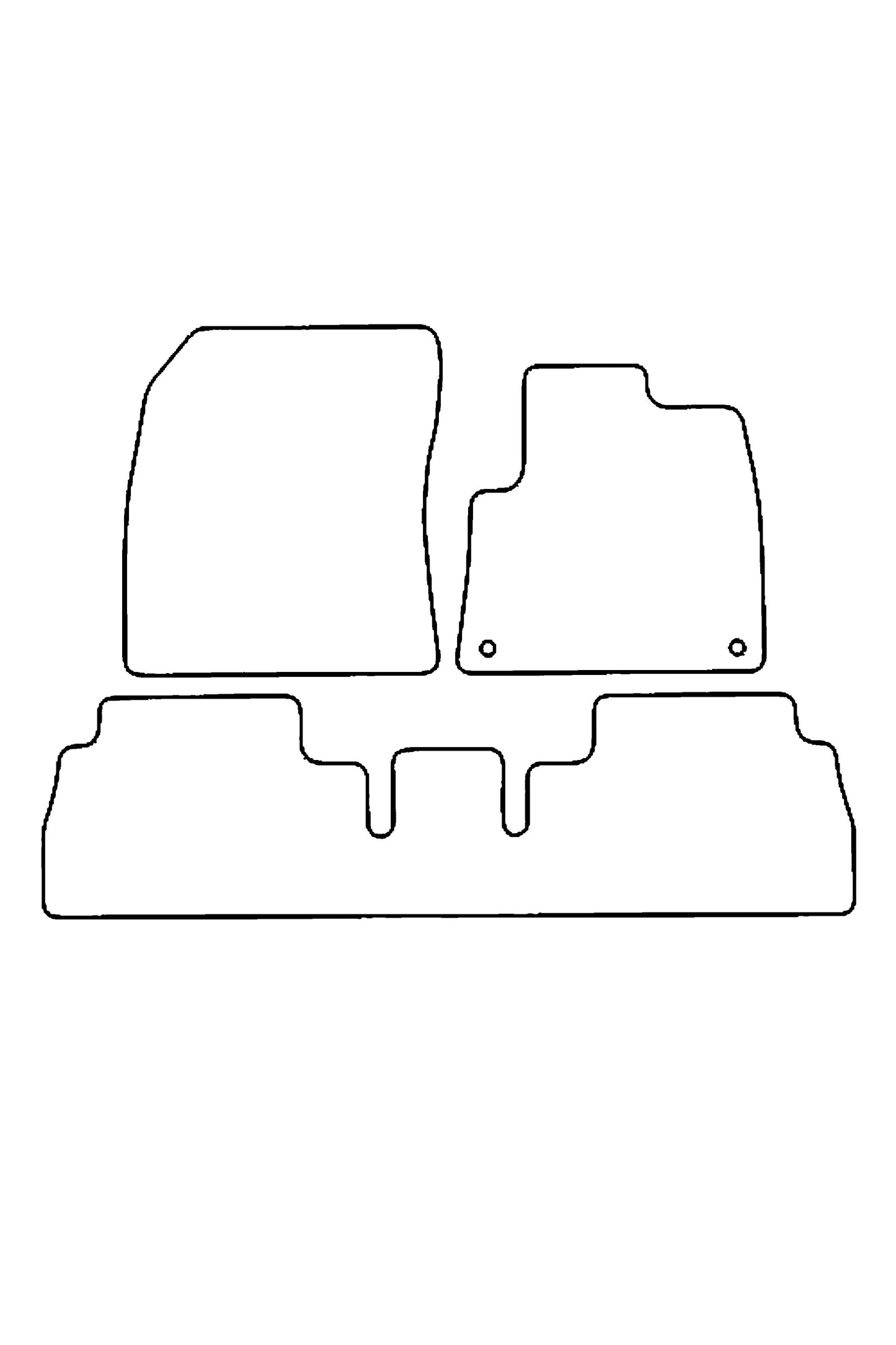 Turtle Covers Mats Tailored Rubber Mats Fits Fiat Doblo 2022+ Tailored Rubber Mats
