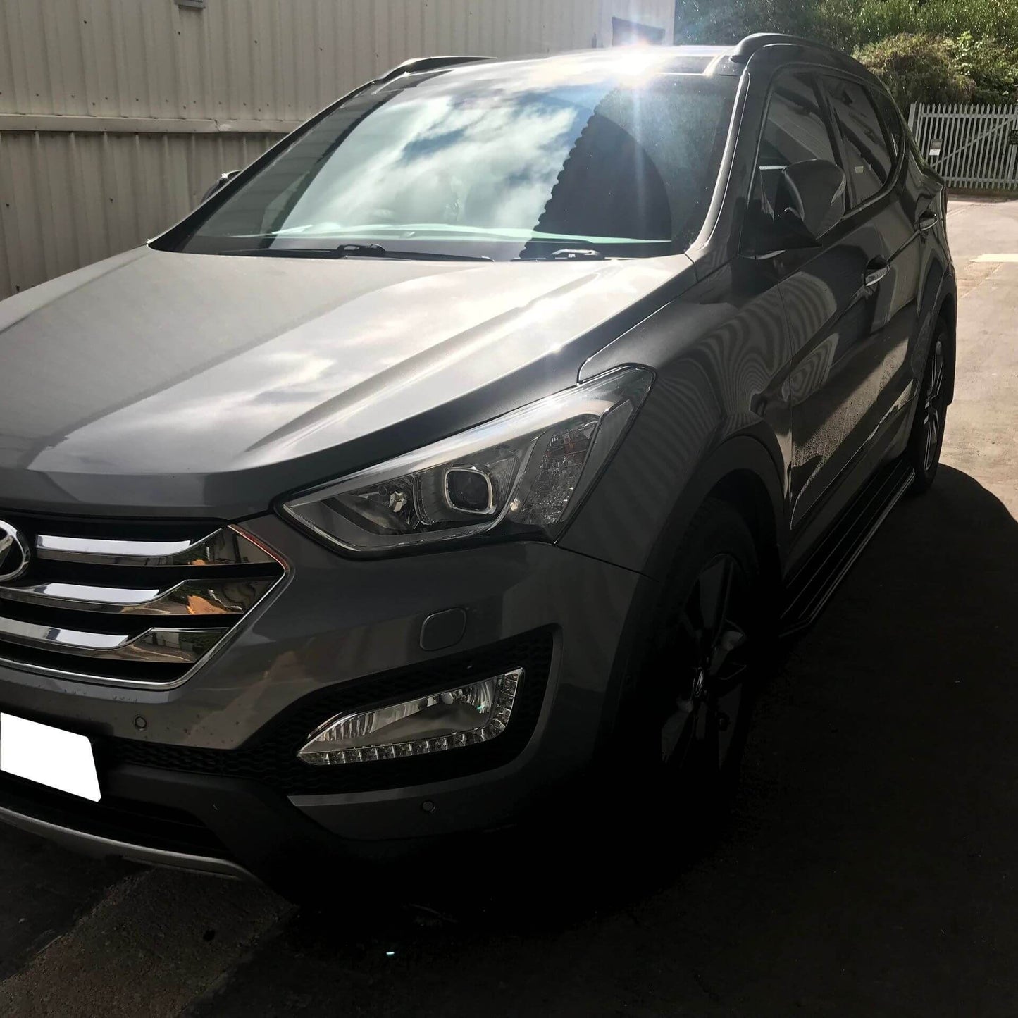 Direct4x4 Side Steps and Bars Black Raptor Side Steps Running Boards for Hyundai Santa Fe 2010-2012