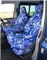 Turtle Covers Seats Tailored Seat Covers Fits VW Volkswagen Transporter T5 2003-2009 Front Seat Covers With Armrests Driver's Seat & Single Passenger Blue Camo
