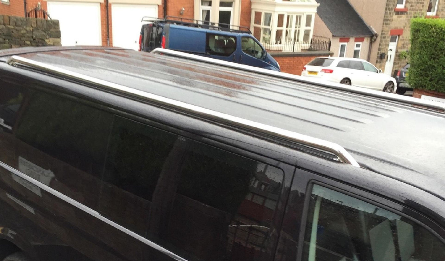 Direct4x4 Roof Bars & Rails Stainless Steel OE Style Roof Rails for the Volkswagen Transporter T6 SWB