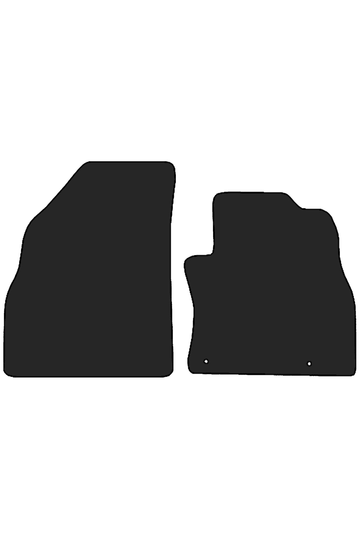 Turtle Covers Mats Tailored Rubber Mats Fits Fiat Fiorino 2008+ Tailored Front Rubber Mats