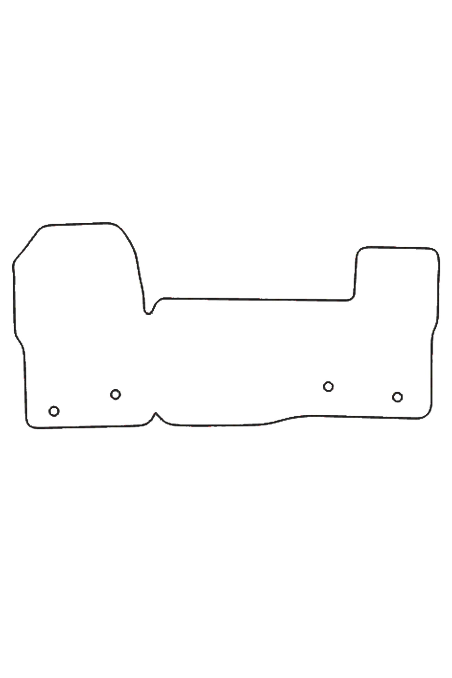 Turtle Covers Mats Tailored Rubber Mats Fits Ford Transit 2020+ Tailored Front Rubber Mats