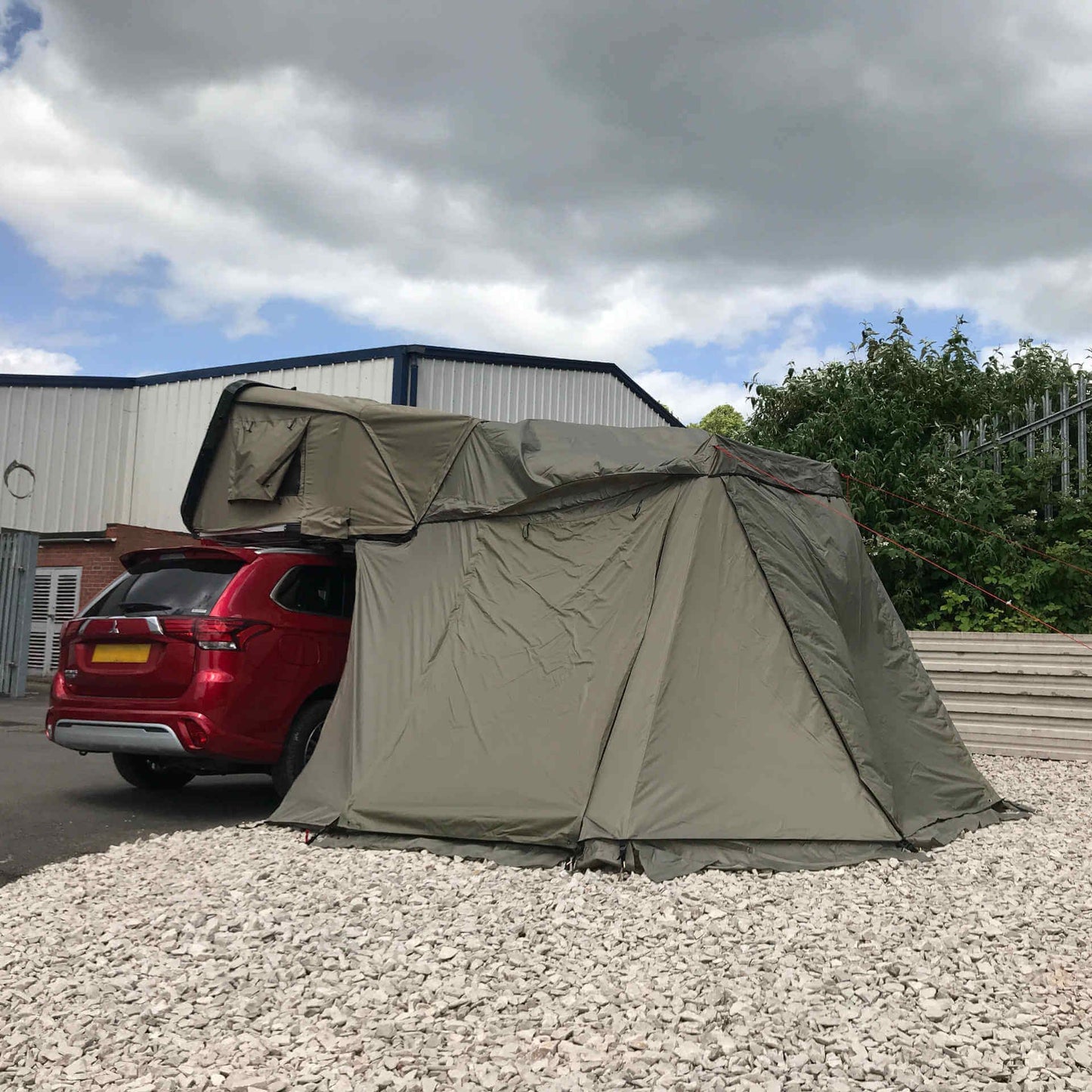 Direct4x4 Roof Top Tents Annex Addon for the Direct4x4 RoofTrekk 3 Person Roof Top Camping Tent in Grey