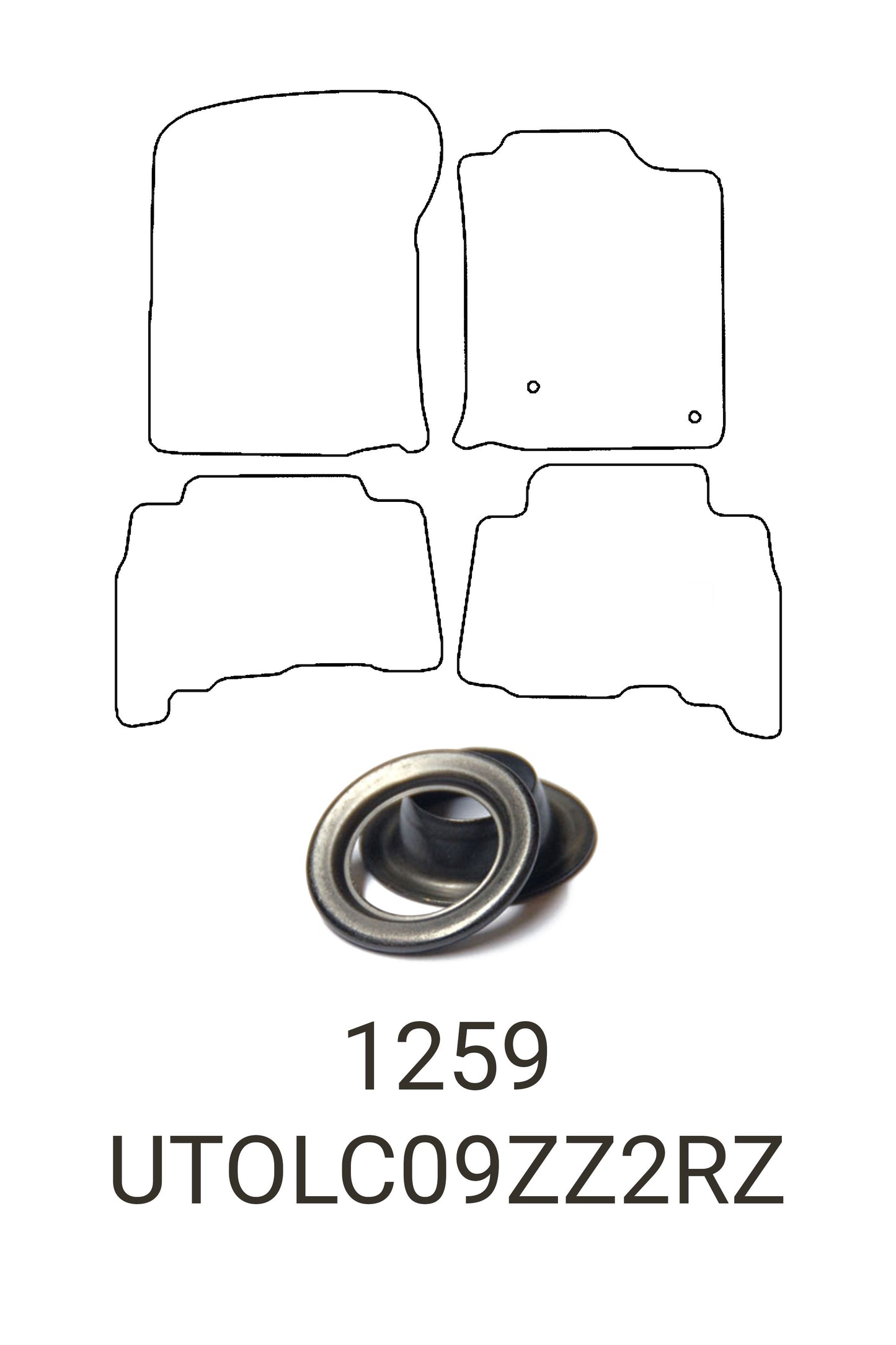 Turtle Covers Mats Tailored Rubber Mats Fits Toyota Land Cruiser 2009-2013 Tailored Rubber Mats Front & Rear Right Hand Drive Standard