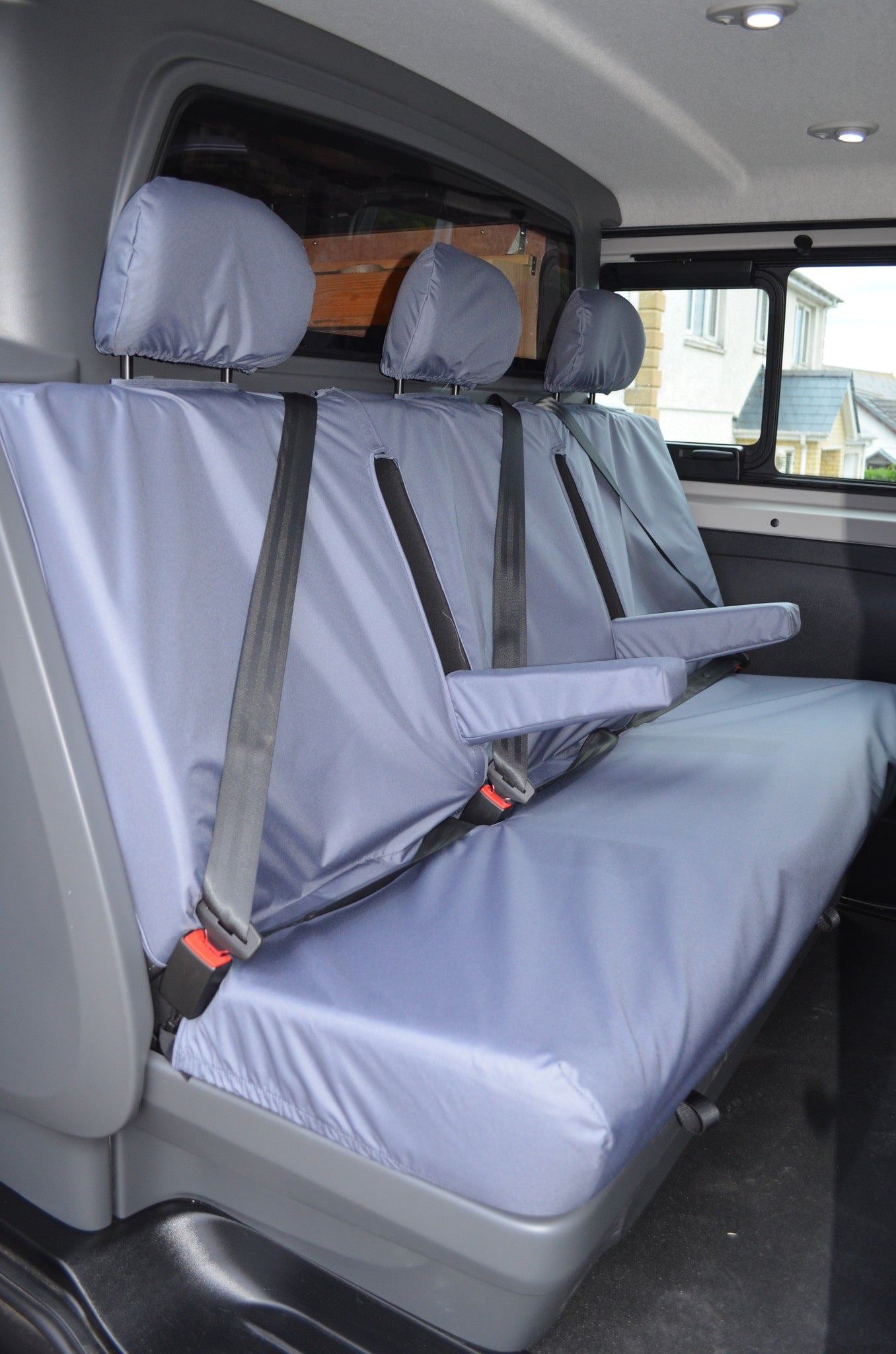 Turtle Covers Seats Tailored Seat Covers Fits Nissan Primastar Crew Cab 2022+ Tailored Rear Seat Covers
