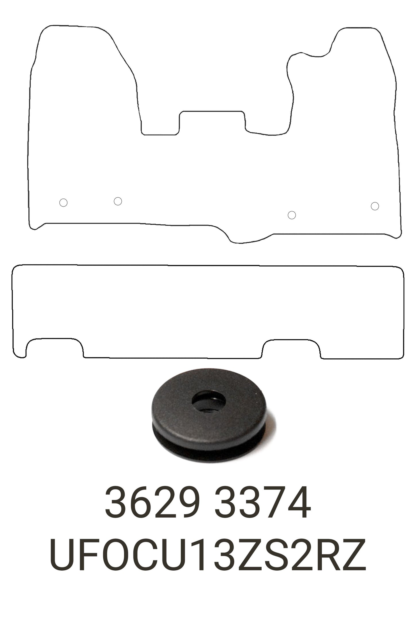 Turtle Covers Mats Tailored Rubber Mats Fits Ford Custom 2013-2023 Tailored Crew Cab Rubber Mats