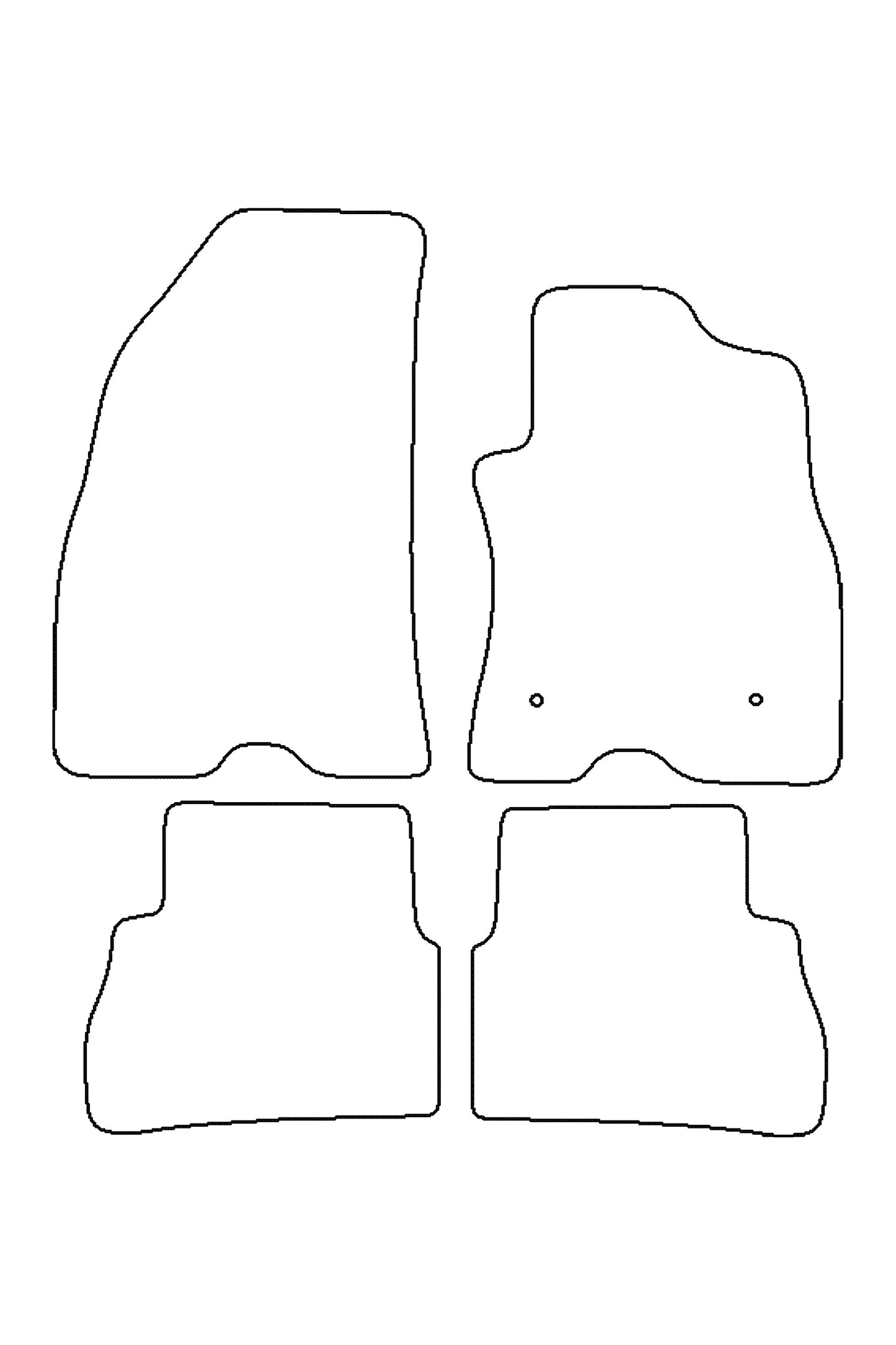 Turtle Covers Mats Tailored Rubber Mats Fits Fiat Doblo 2010-2022 Tailored Rubber Mats